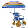 Mjm Internaitonal Recreational Chair W/ Umbrella, Standard Mesh - Red 722-ATC-YEL-SM-RD